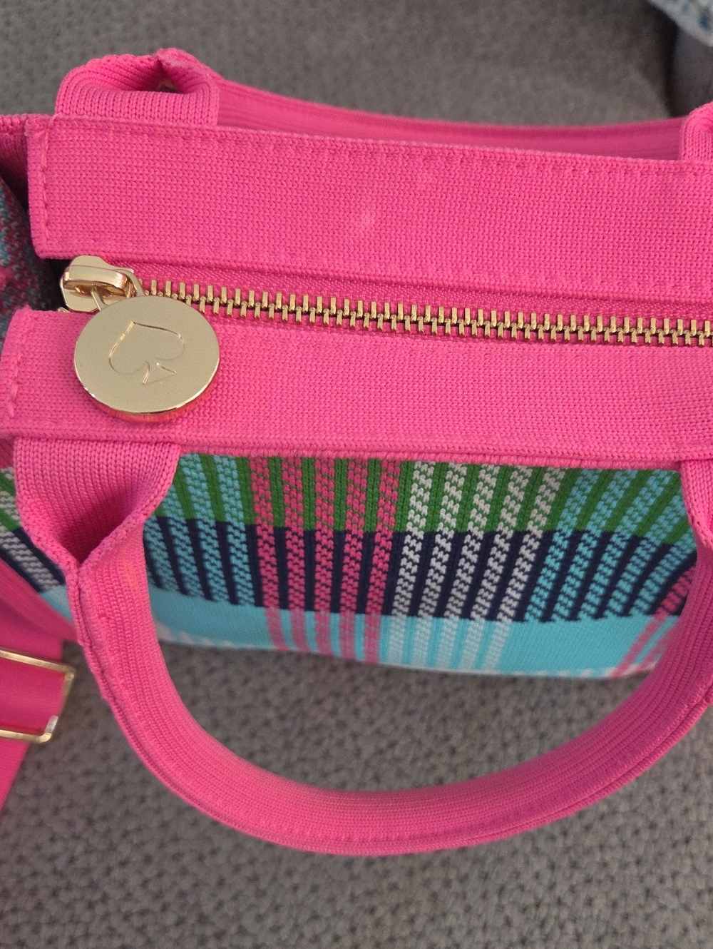 Kate Spade Limited Edition Plaid Knit Crossbody Bag - - Picture 15 of 17